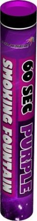 Цветной дым фиолетовый, SMOKING FOUNTAIN PURPLE  60сек